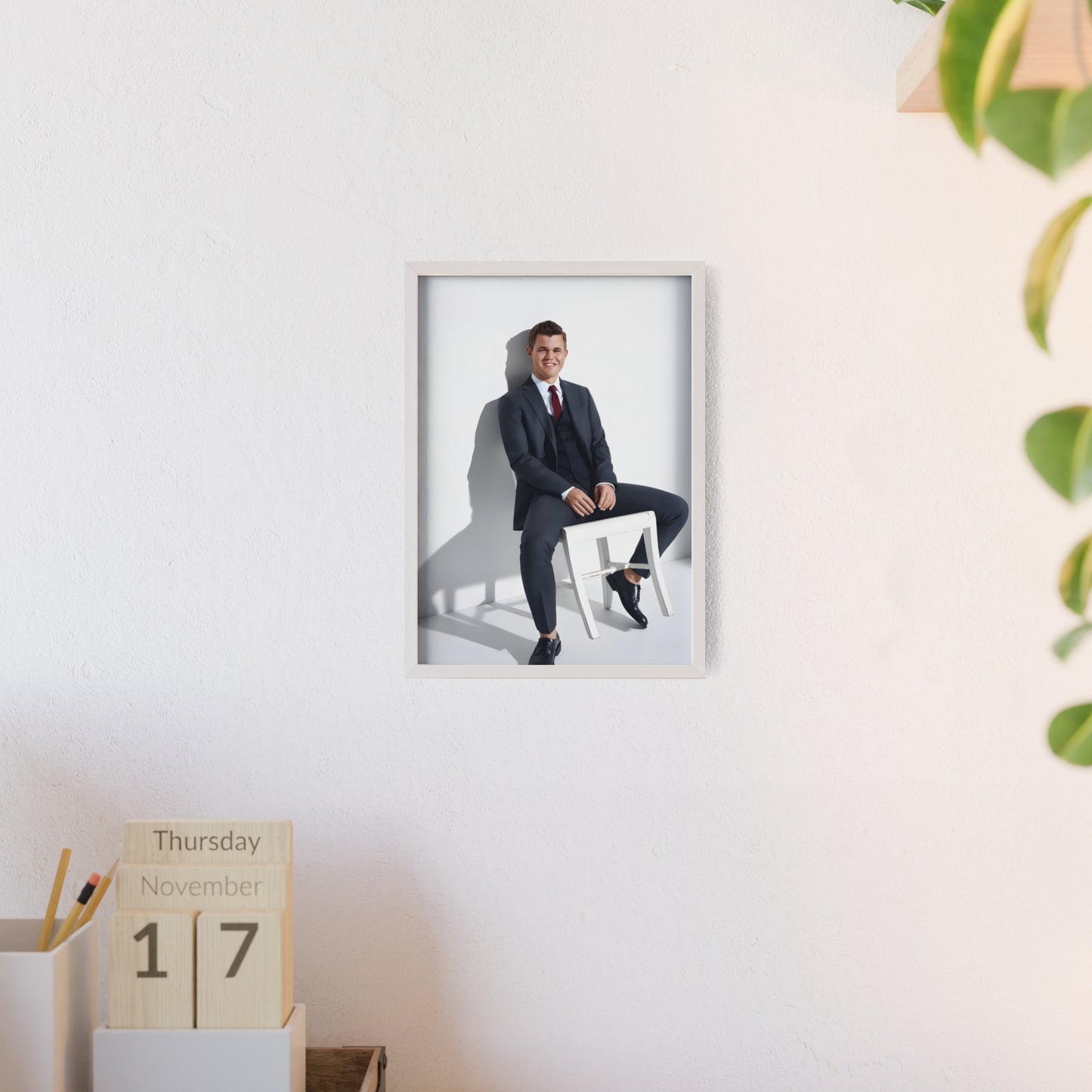 Magnus Carlsen, Framed Chair Poster