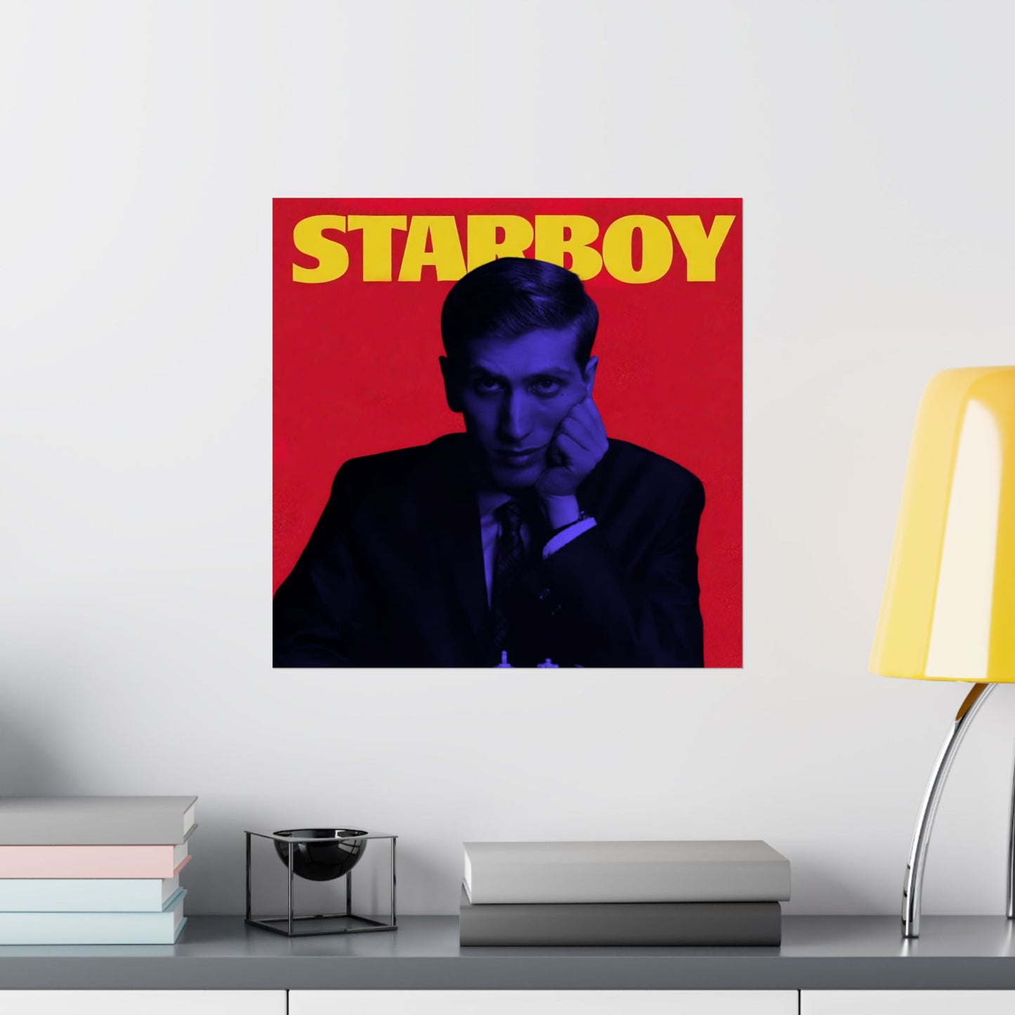 Bobby Fischer Chess Poster, Starboy Edition