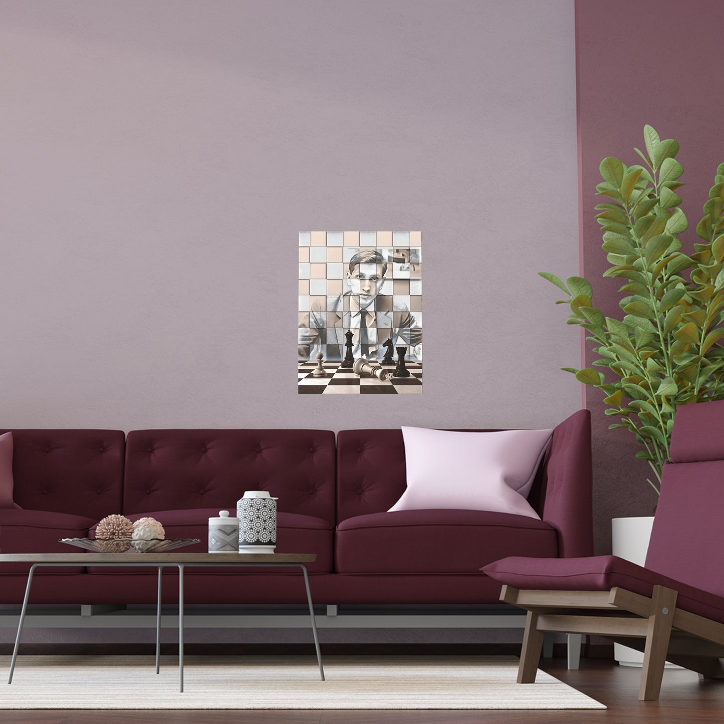 Bobby Fischer, Checkered Poster