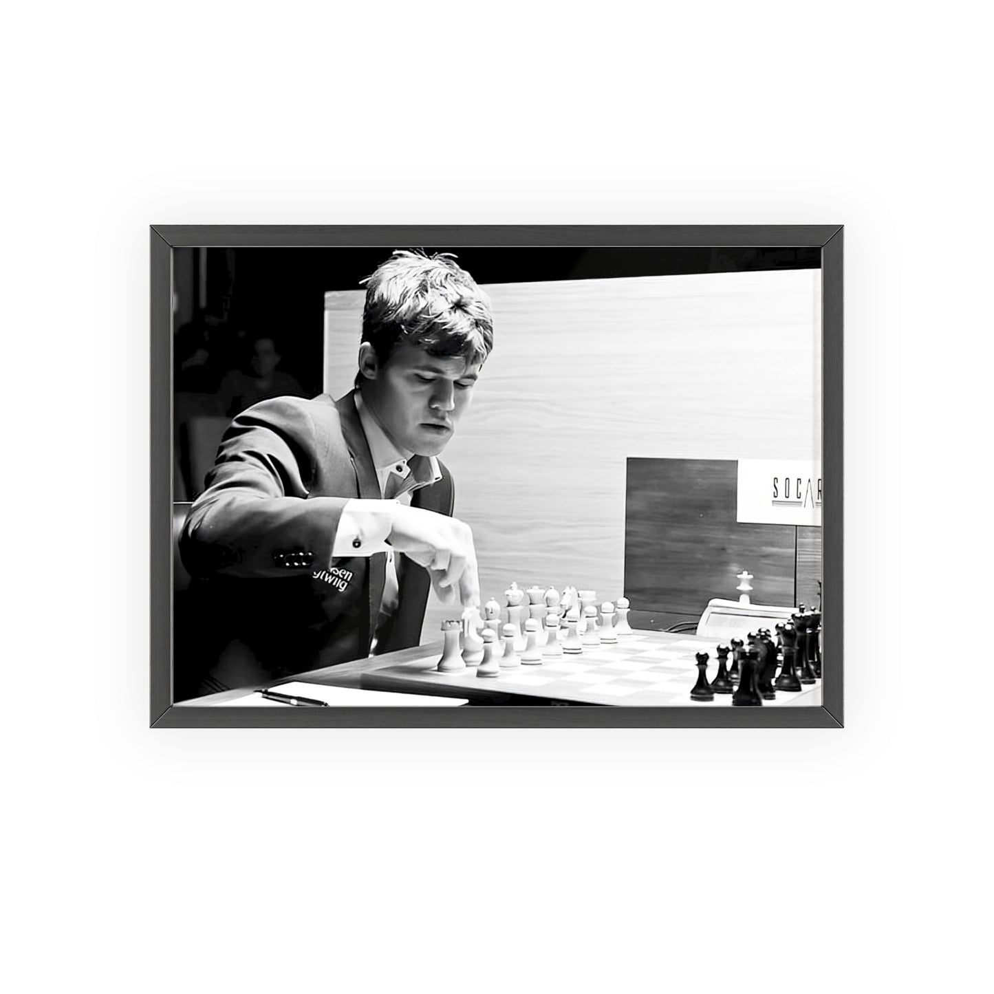 Magnus Carlsen, Framed Landscape Poster