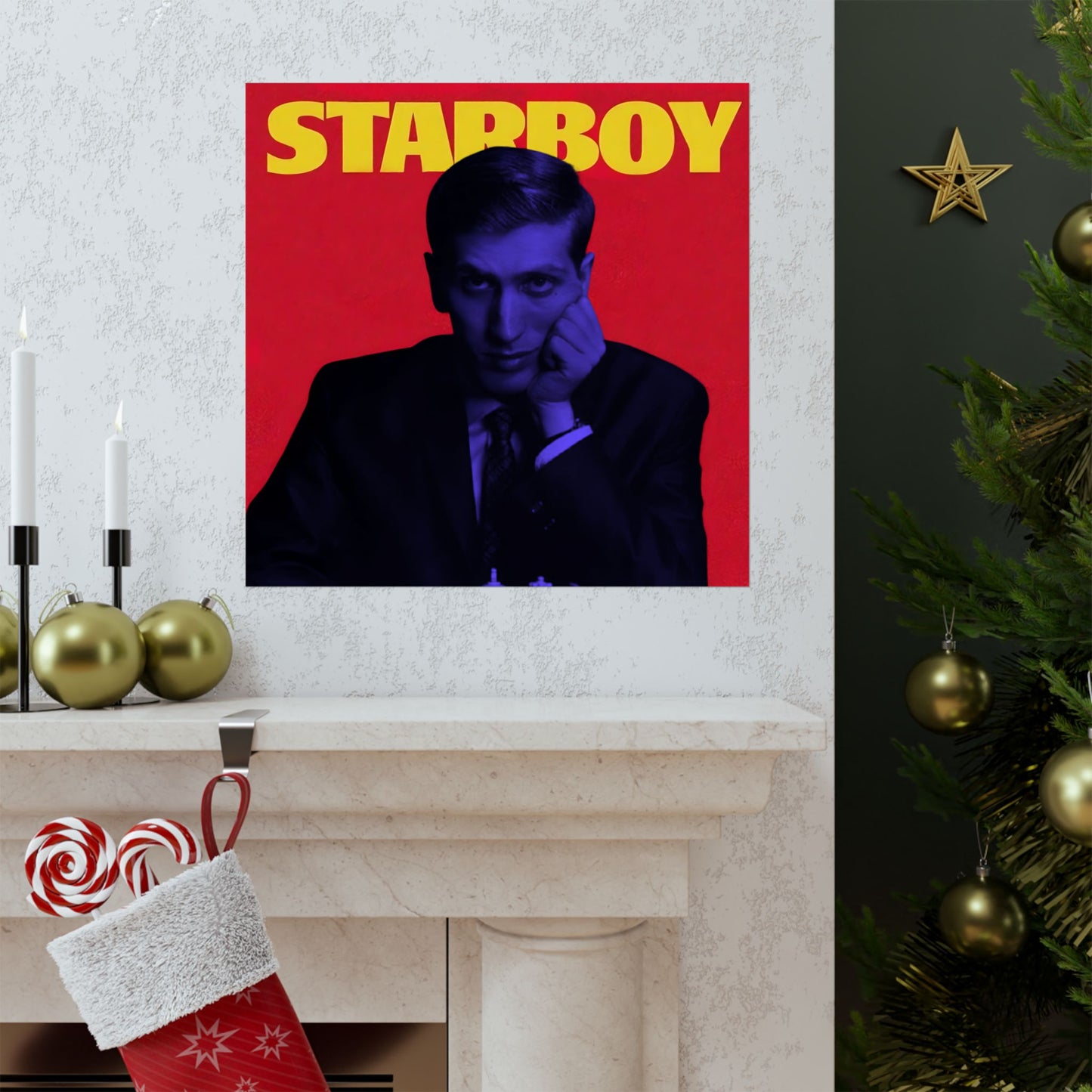Bobby Fischer Chess Poster, Starboy Edition