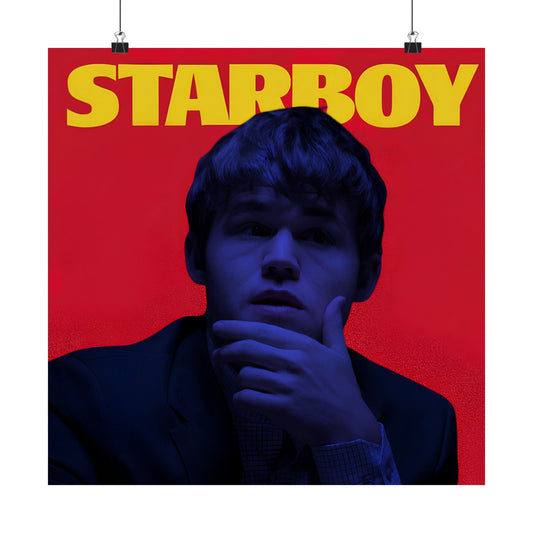 Magnus Carlsen Chess Poster, Starboy Edition