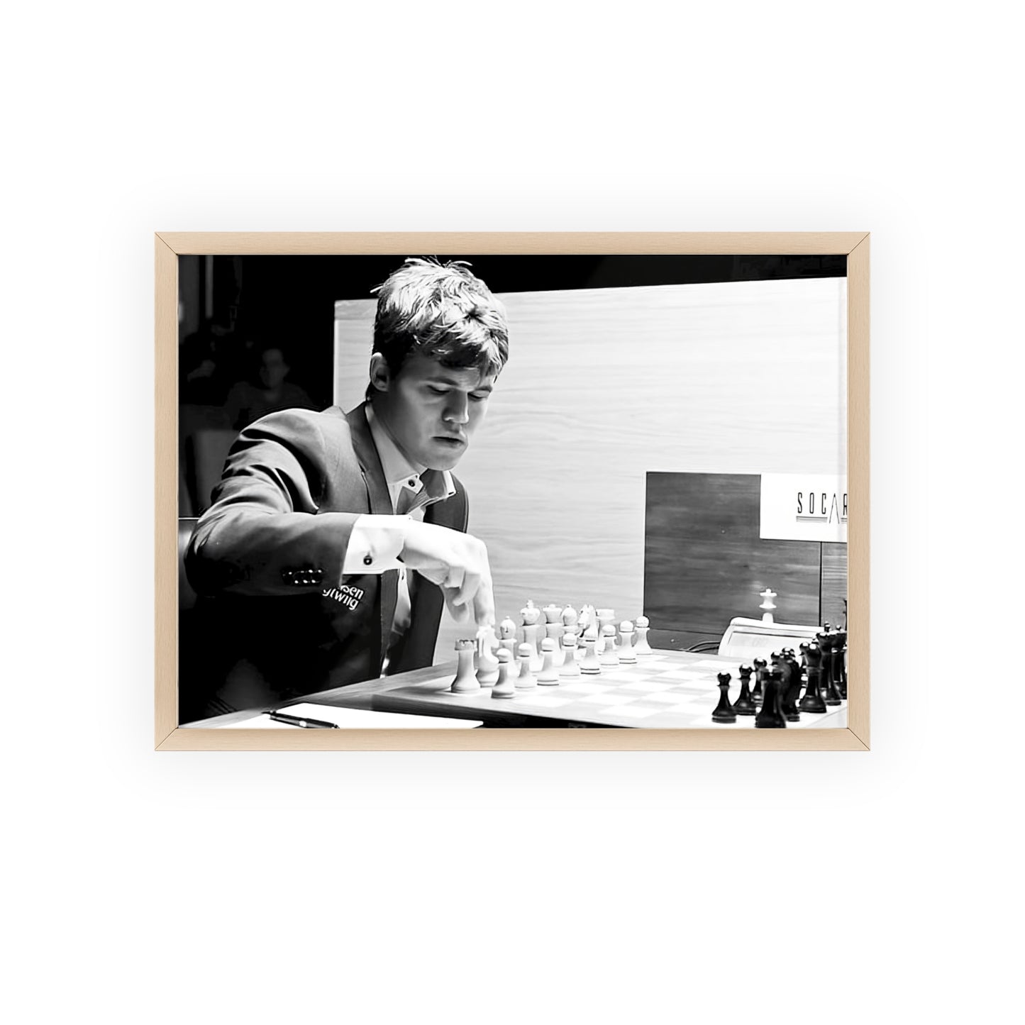 Magnus Carlsen, Framed Landscape Poster