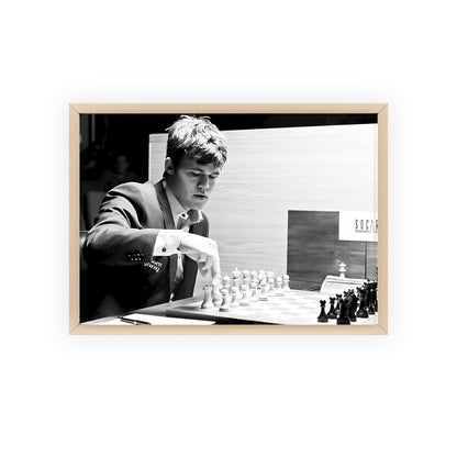 Magnus Carlsen, Framed Landscape Poster