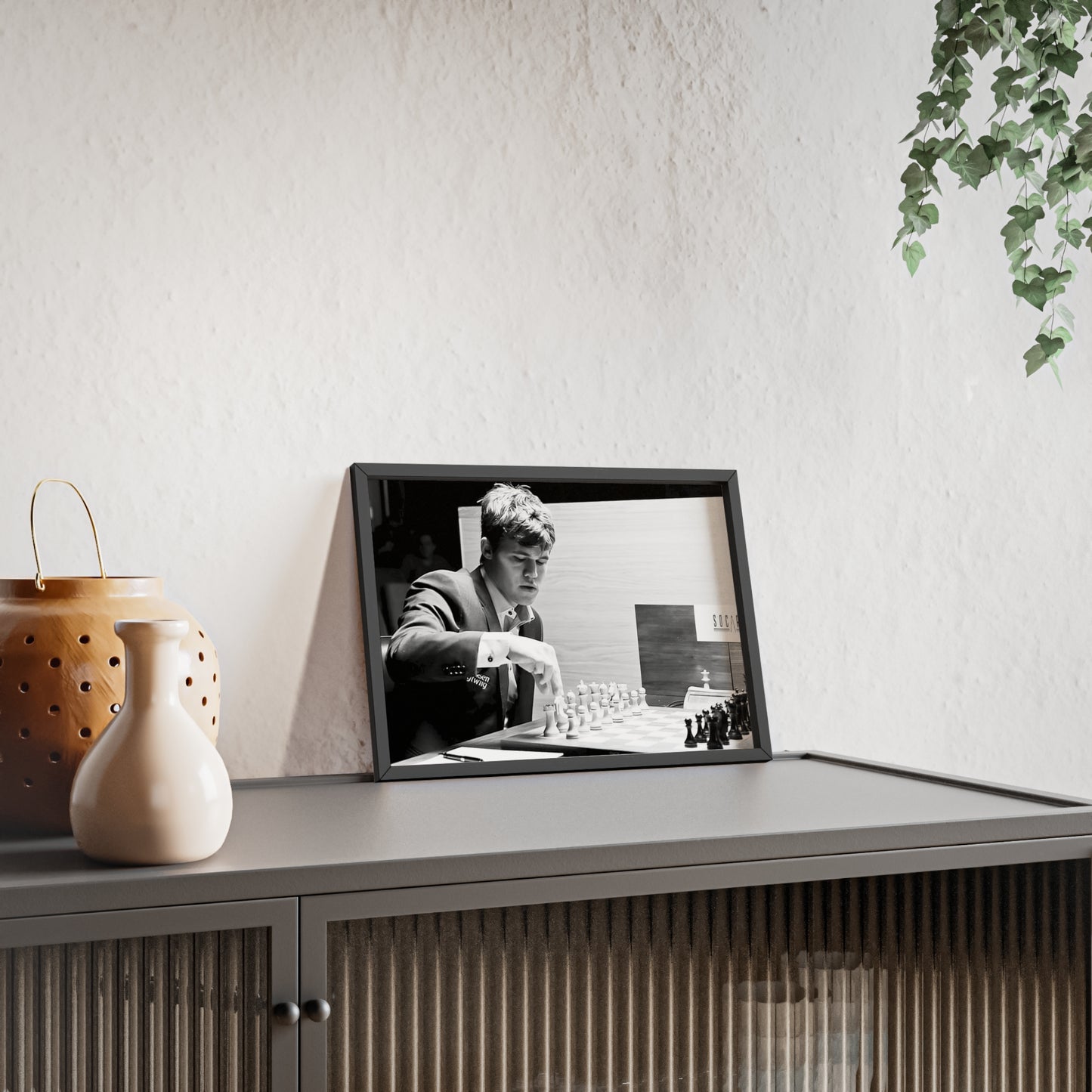 Magnus Carlsen, Framed Landscape Poster