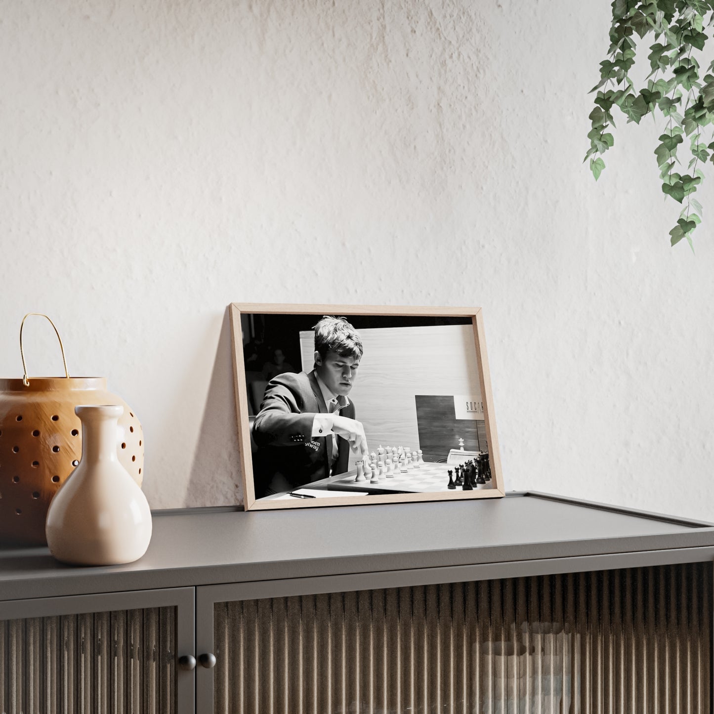 Magnus Carlsen, Framed Landscape Poster