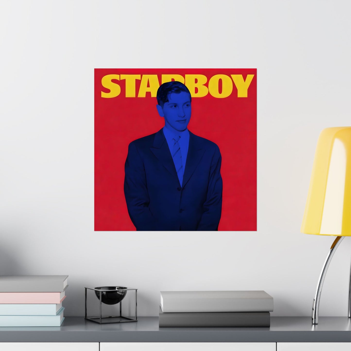 Bobby Fischer Standing Chess Poster, Starboy Edition