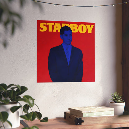 Bobby Fischer Standing Chess Poster, Starboy Edition