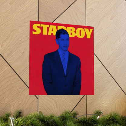 Bobby Fischer Standing Chess Poster, Starboy Edition