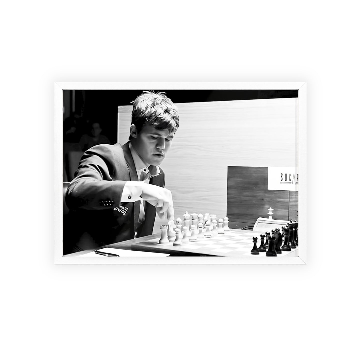 Magnus Carlsen, Framed Landscape Poster